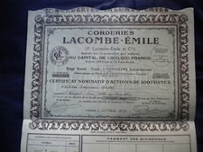 47 - TONNEINS -  corderies LACOMBE - EMILE et cie