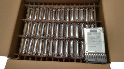 Hard Drive Shipping Box 42 COUNT Slotted Storage Kit - 2.5