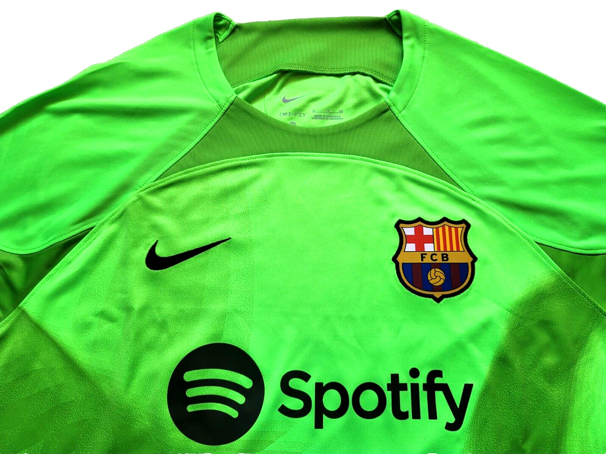 NWT Nike FC Barcelona 2022-23 Long Sleeve Goalie Goalkeeper Jersey
