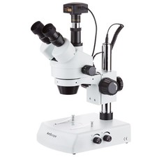 3.5X-180X Simul-Focal Trinocular Stereo Zoom Microscope  10MP USB3 Camera