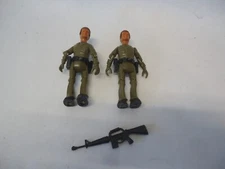 Soldier MP Tiny Tuffs Vintage 1977  Action Figure lot with weapon