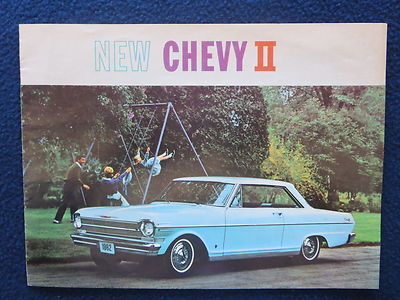Chevy出品 CHEVROLET CHEVY II 1962 Color Brochure Nova 400 300 100 Engines