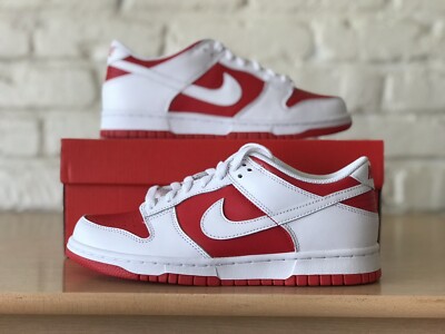 Nike Dunk Low Retro GS Size 6Y / Women 7.5 Championship Red White