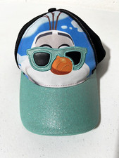 Disney Frozen Olfa Sunglasses Youth Adjustable Snapback Hat Black Aqua OSFM