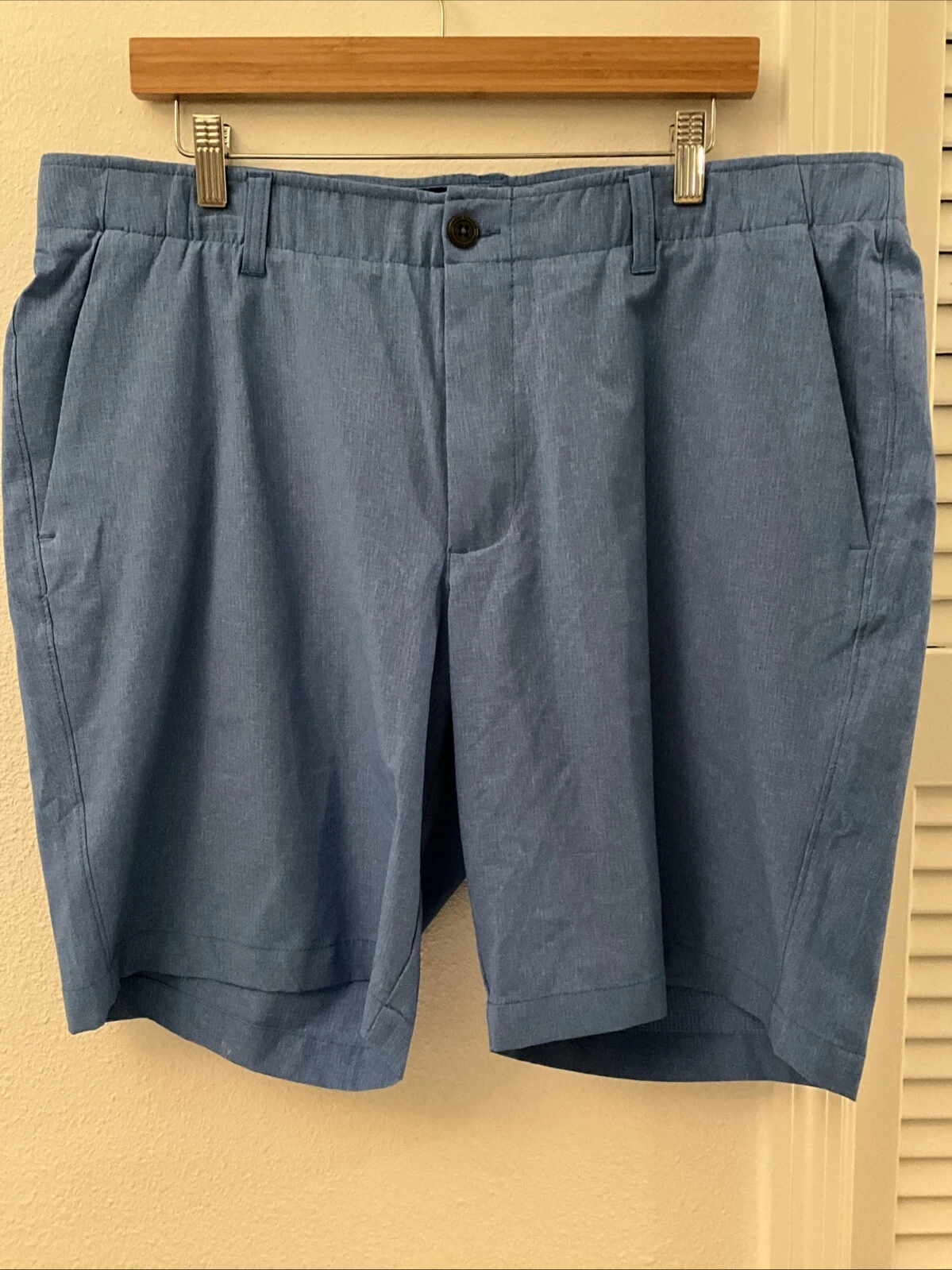 NEW! Under Armour Men's Golf Shorts 40 light Blue Heat Gear
