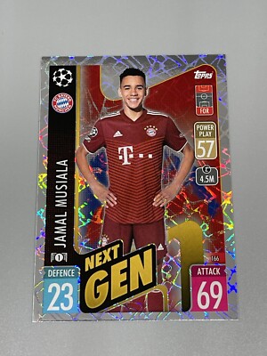 Jamal Musiala 2021-22 Topps Match Attax UCL Europa Next Gen #166