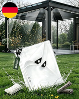 2X2M Plane Transparent Mit ÖSen 420G/M² PVC FüR Outdoor Terrasse