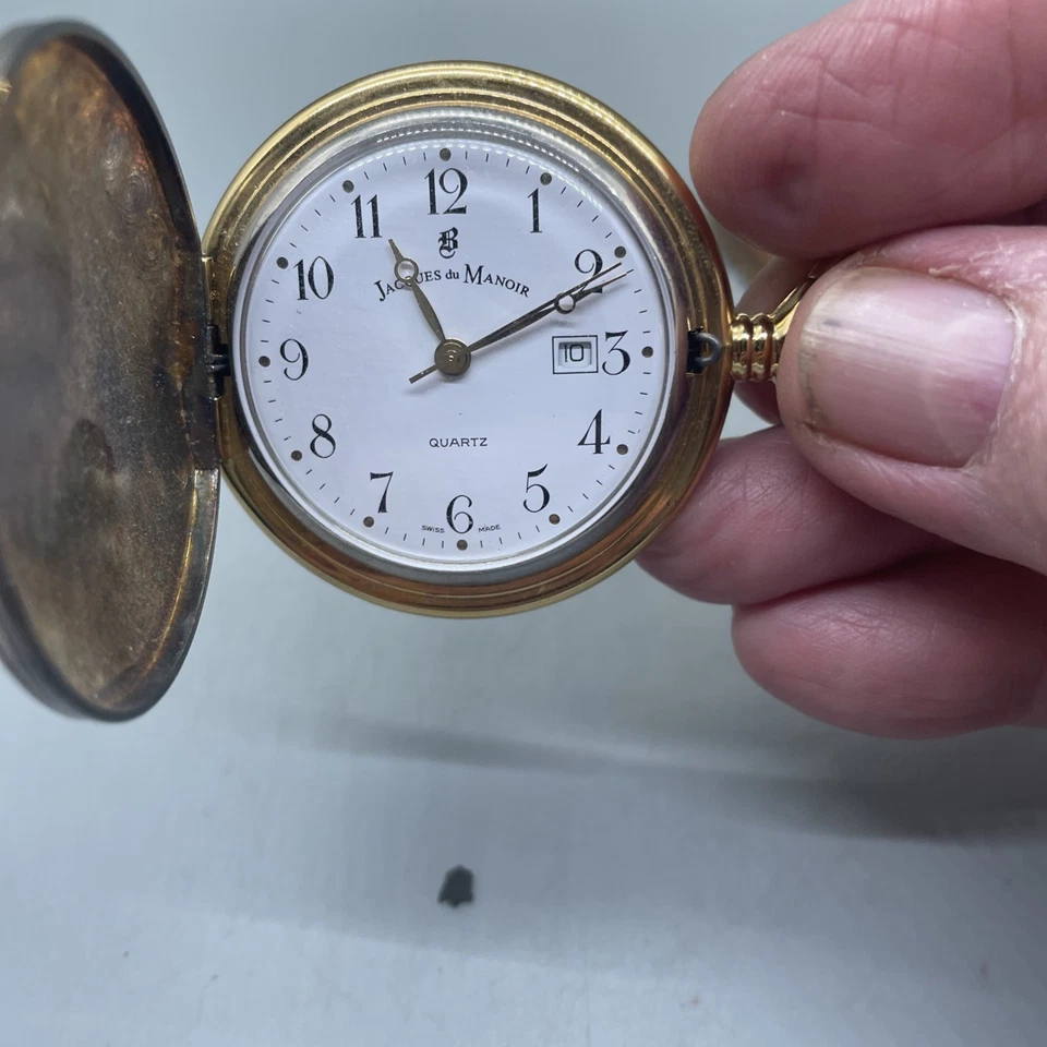 Jacques du Manoir pocket watch, working quartz From Japan - Image 3 of 4