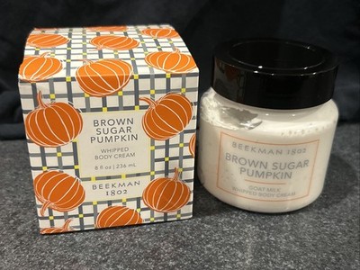 Beekman 1802 ''Brown Sugar Pumpkin'' Goat Milk Whipped Body Cream 8.0 fl oz. -New