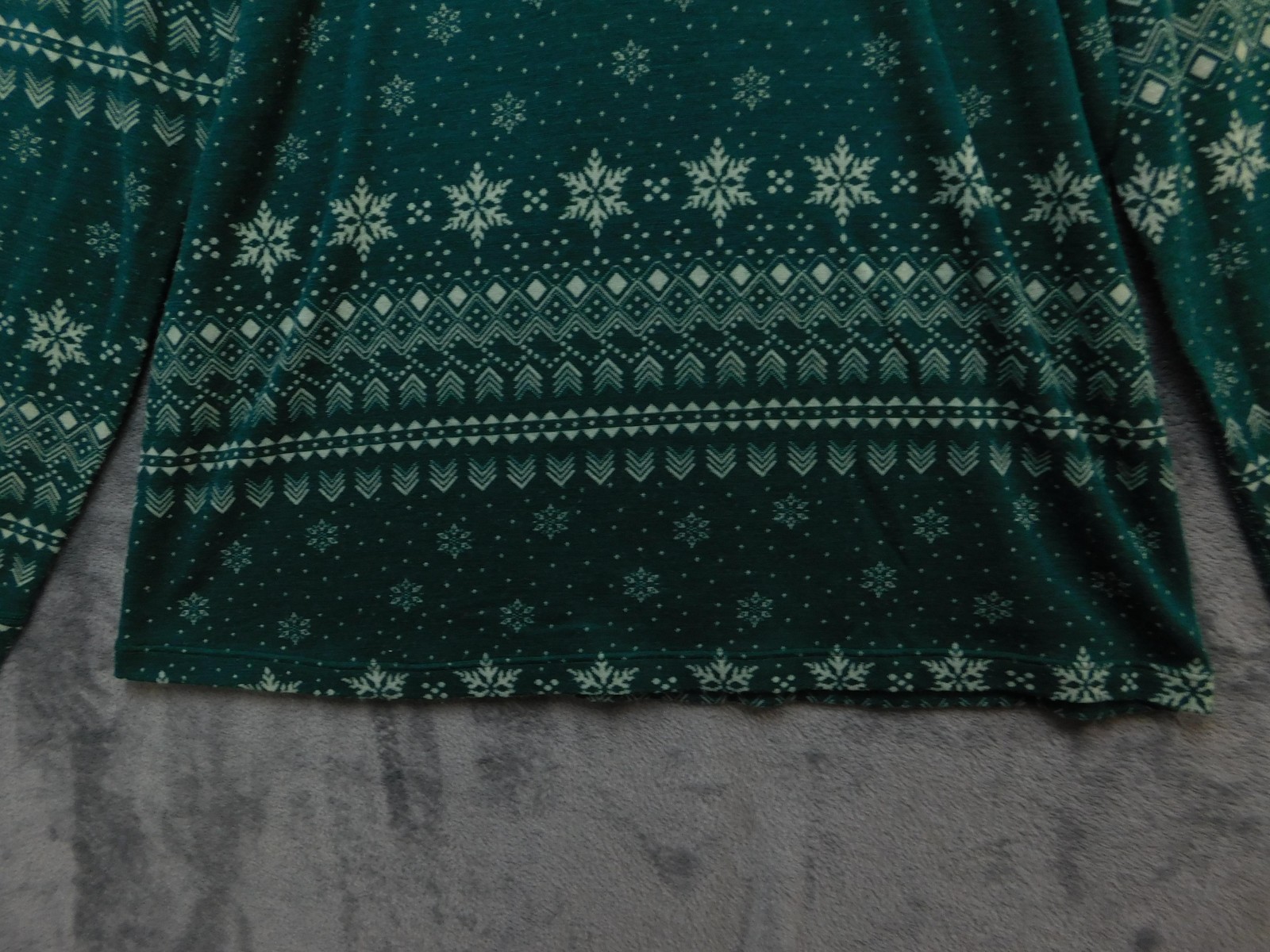 Terramar Merino Woolskins Base Layer Set Mens XL Green Snowflake Thermal