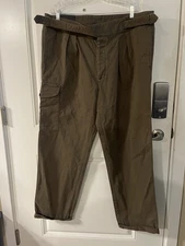Banana Republic Men’s Olive Pleated Safari Pants Cargo Gurkha Size 40L NWT’s