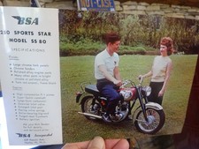 BSA Incorporated Nutley NJ Motorcycle Vtg Dealer Promo Specs Glossy 9x6 Photo