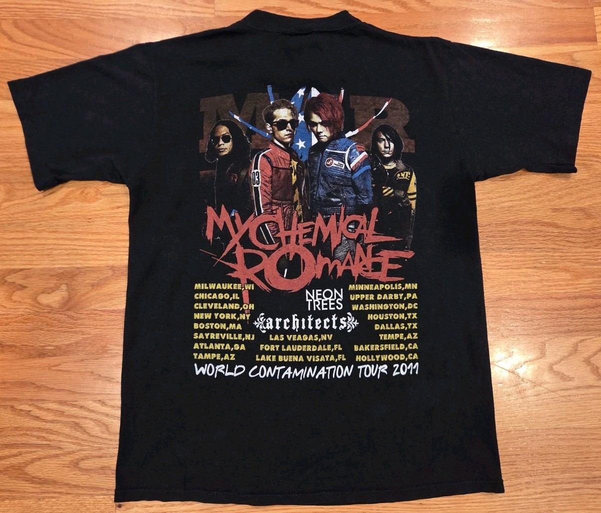 My Chemical Romance Danger Days 2011 Tour Shirt M Double Sided