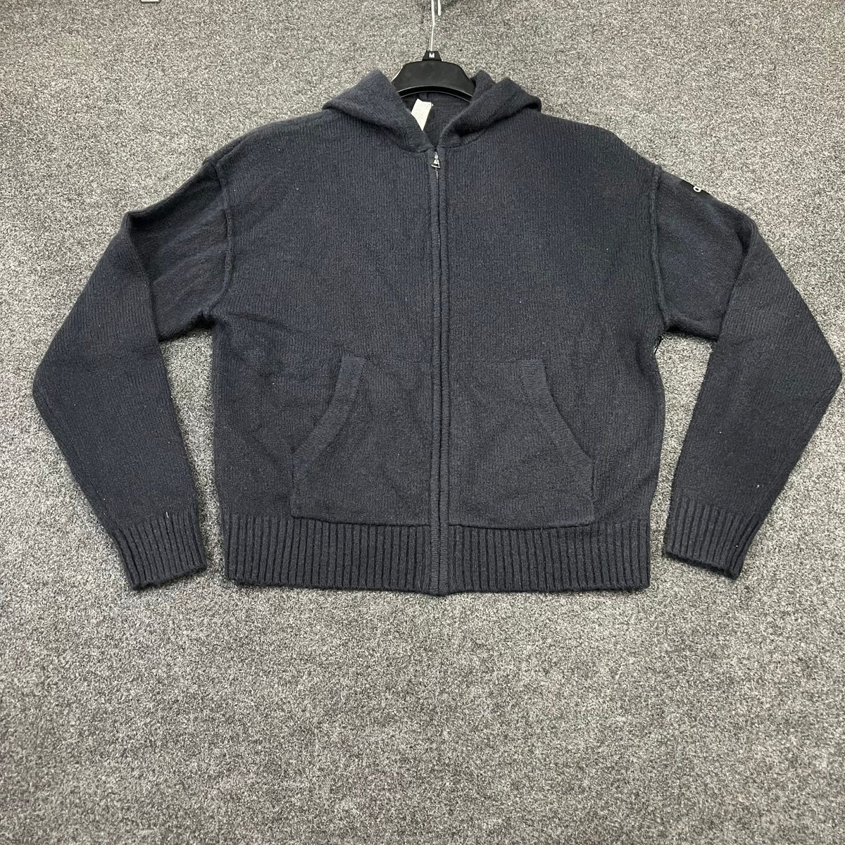 ALO YOGA New Class Cashmere Full Zip Hoodie Women's Size XS Black