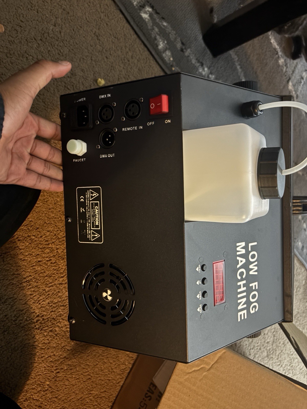 3000W Low Lying Smoke Fog Machine Low Profile Stage DJ Fogger Fog Effect