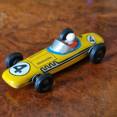 VINTAGE RACE CAR TIN TOY SET LOT GERMANY DDR GDR 1960 - Image 1 of 4