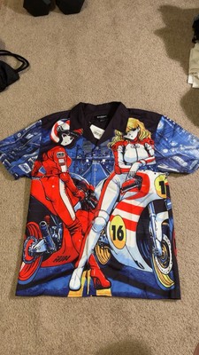 NWT! Brandmakers Group Ikigai Anime Riders Button Up Shirt Mens
