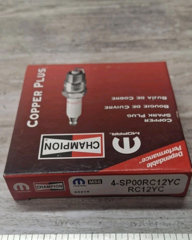NOS 4 Pack Champion RC12YC Spark Plugs 71