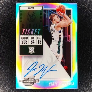 DONTE DIVINCENZO SP RC Rookie Ticket Auto 2018-19 Contenders Optic #121 BUCKS