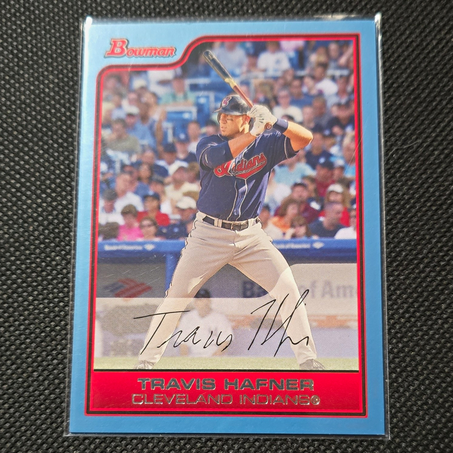Topps 2006 Bowman Travis Hafner Cleveland Indians 105 Blue Parallel /500