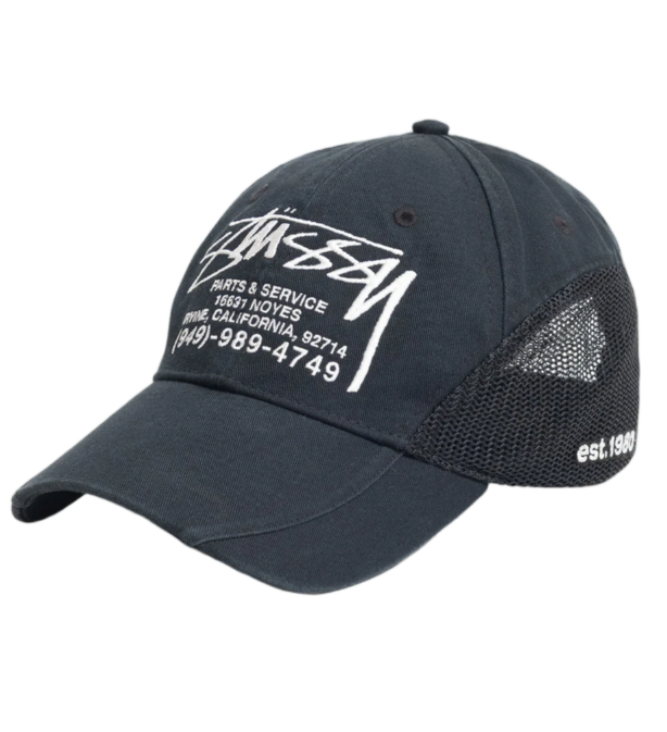 Stussy Parts Service Mesh Cap Unisex Cap Black 1311205 100