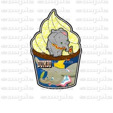 DISNEY Cupcake Dumbo gtc Scrapbook Page Paper Piece die cut