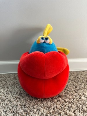 Blue, Yellow and Red Lips Plush Fish 