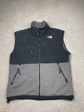 Vintage The North Face Denali Vest Men's Large Black Full Zip Fleece 90s