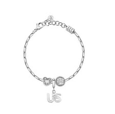 Bracciale Donna Morellato Drops SCZ1320 Acciaio Brillanti Bianchi