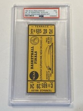 Michael Jordan 1982 NCAA Final Four Championship Ticket Game Winning Shot PSA 5