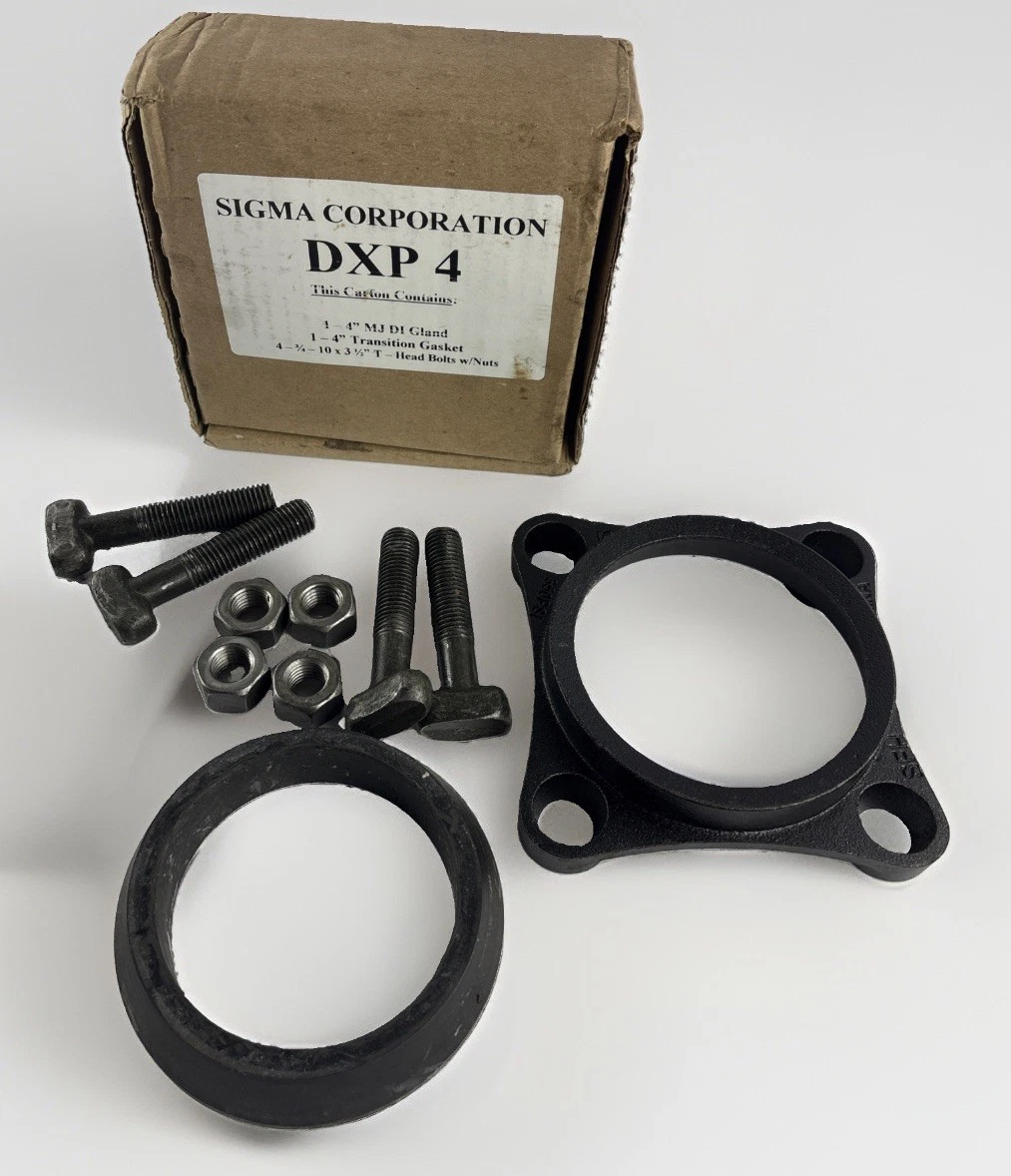 Sigma Corporation DXP4 4” MJ Transition Gland Kit with Gasket Bolts & Nuts photo 2