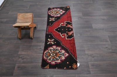 Oushak Turkish Doormat Rug 2x4 RED Anatolian Handmade Vintage Small Kilim Rug