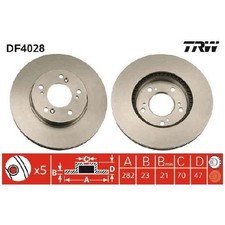 2x Bremsscheibe vorne für Honda CR-V 1 RD HR-V GH Integra DC Legend 3 id78950