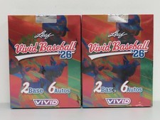 (2) Lot 2026 Leaf Vivid Baseball Factory Sealed Hobby Box