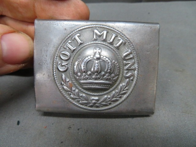 WWI IMPERIAL GERMAN ARMY BELT BUCKLE-ORIGINAL-GOOD DETAIL