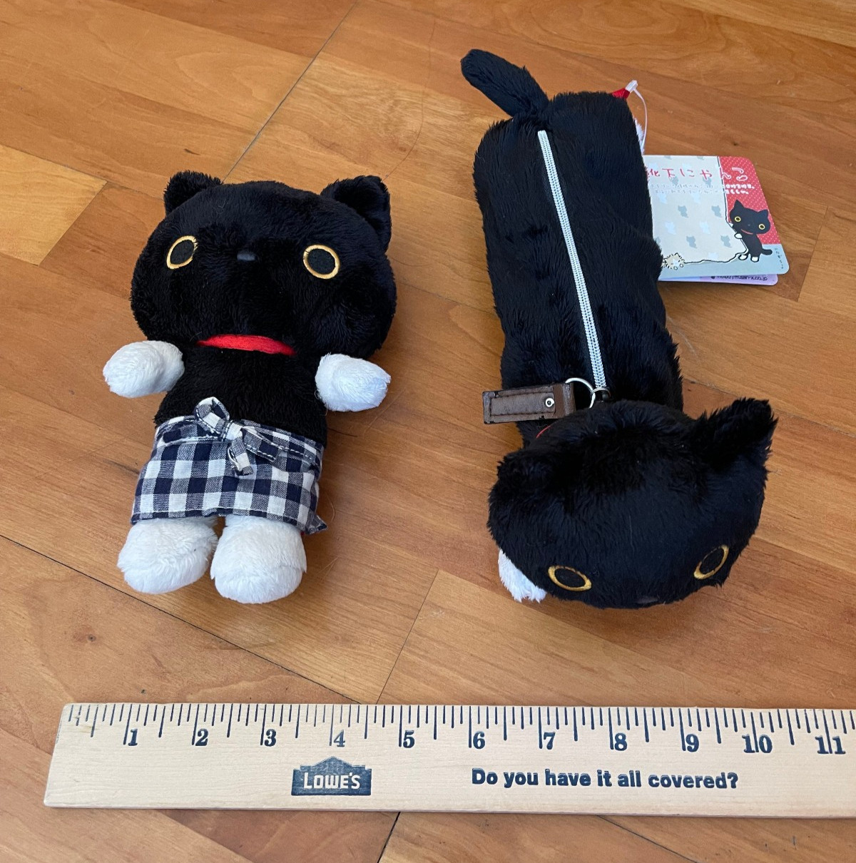 Case And Plush Doll Black Cat