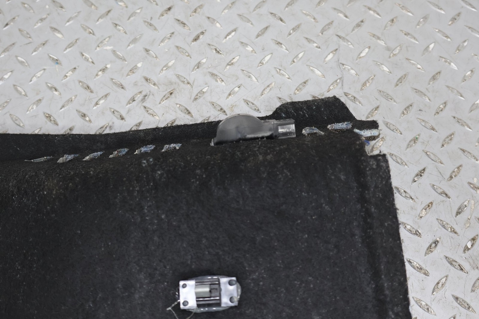 06-12 Bentley Flying Spur Left LH Interior Carpeted Trunk Trim Panel (Dark Gray)