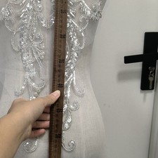 1PC Beads Butterfly Sequins Embroidery DIY Accessory Handmade Wedding Dress Gown