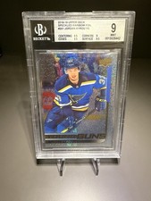 2018-19 Upper Deck Jordan Kyrou Young Guns Speckled Rainbow Foil Rookie BGS 9