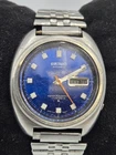 Seiko 6106-8237 39mm Blue Crush Dial Day Day Automatic Mens Watch