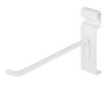 SSWBasics 6 Inch White Grid Wall Hooks for Retail Thrift Boutique Home
