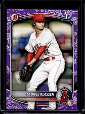 2025 Bowman George Klassen Prospects Purple Pattern Border #/199 Angels