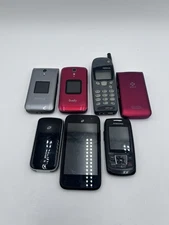 Lot of 7 Flip Phone And More Nokia Samsung Tracfone UNTESTED As Is VINTAGE