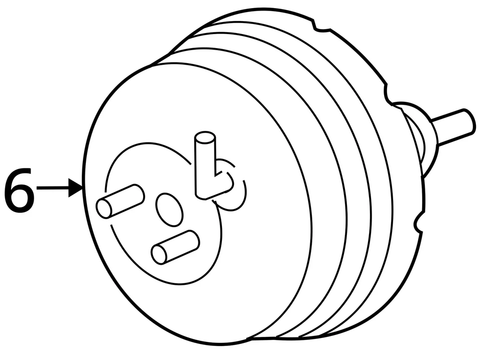 Toyota Avalon 2007 potenciador de freno OEM 83 k millas - LKQ395162122 Foto 4 de 4
