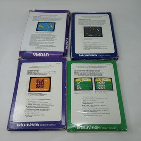 Lot Of 16 Intellivision Games With Boxes (Some Have Manuals & Overlays)
