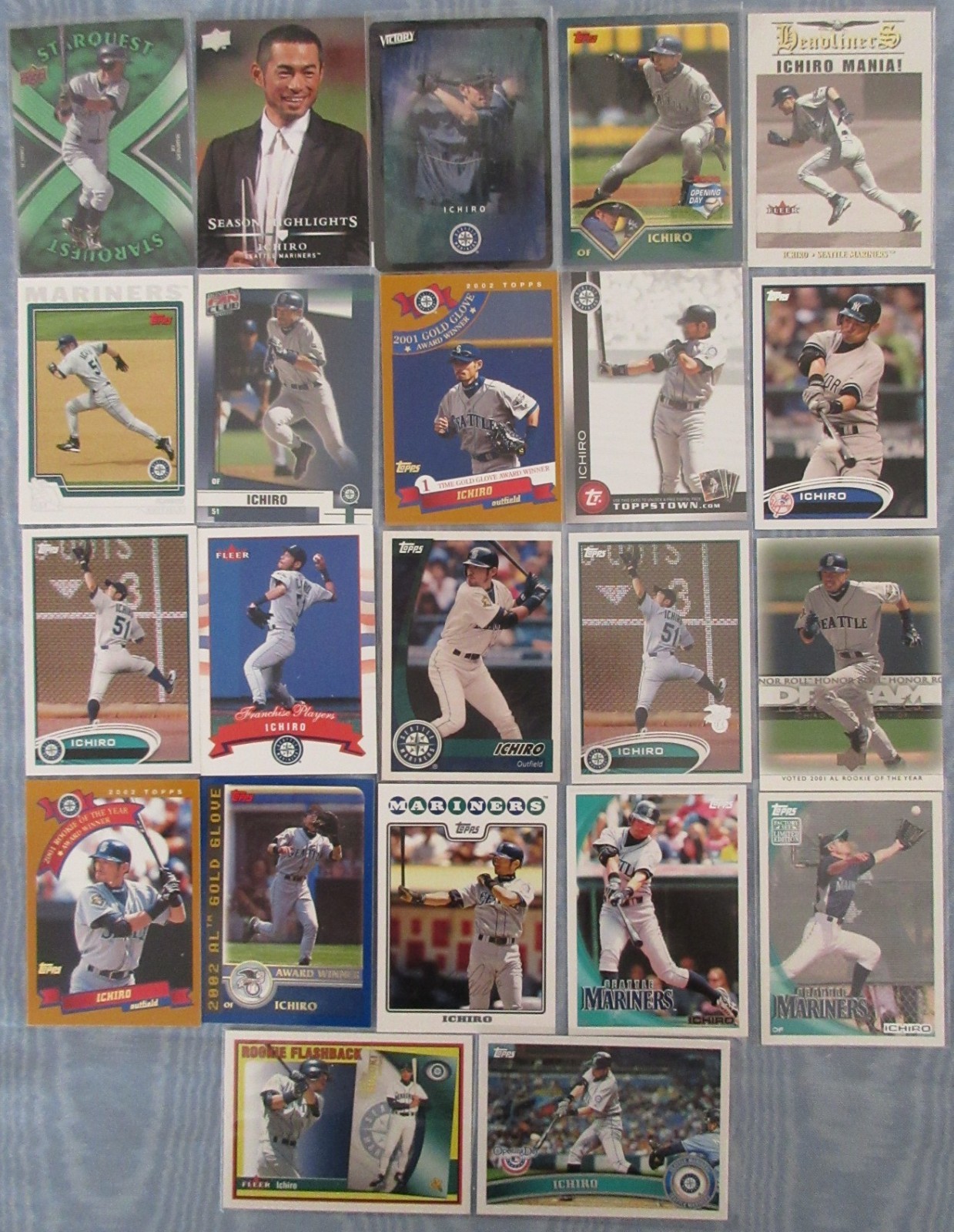 Ichiro Suzuki cards from years 2002 to 2012 - You Pick