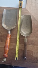 Brass flour / grain scoops