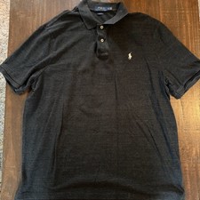 Polo by Ralph Lauren Black Polo Shirt - XL