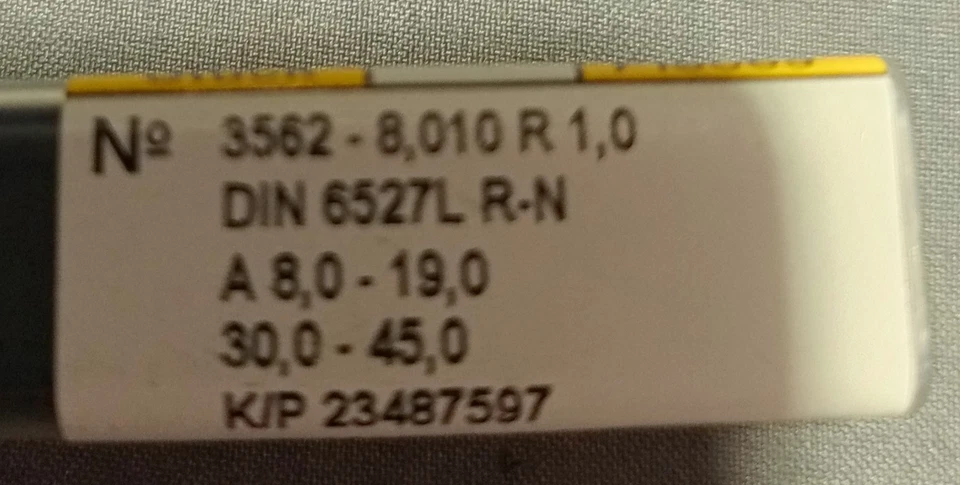 Lote de 5 Guhring 3562-8.010 R 1,0 Foto 2 de 3