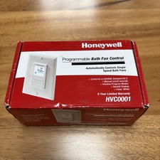 HVC0001 Honeywell Bath Fan Control Programmable Backlit Switch NIB White